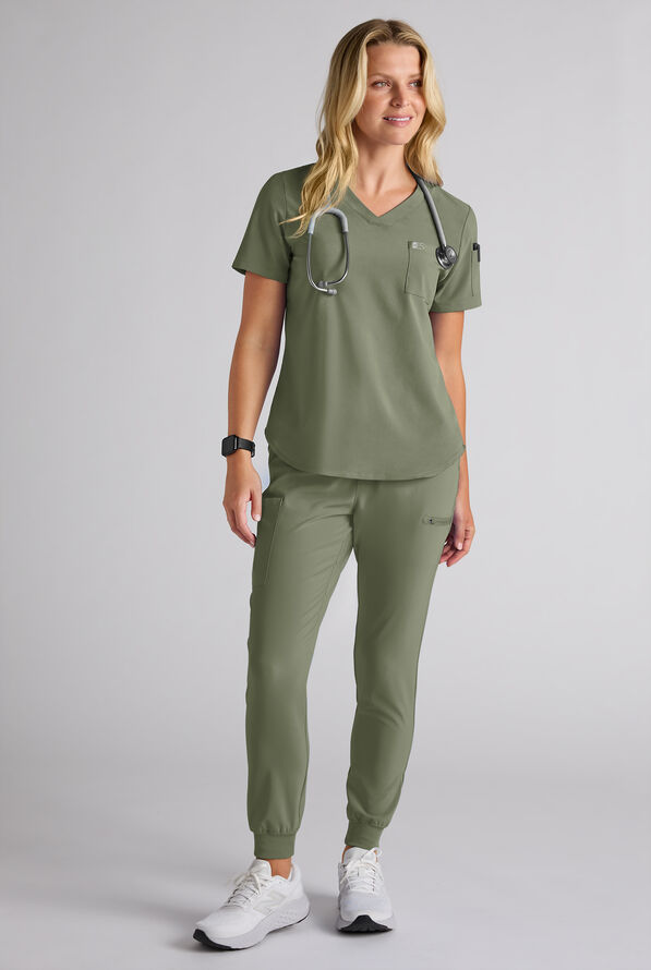 Easy STRETCH Women's Scrub Set - Olive Leaf - 11