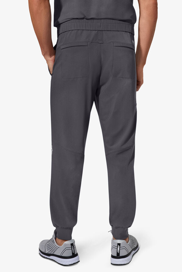 Pantal&oacute;n m&eacute;dico Healing Hands 360 Nolen STRETCH estilo jogger con cord&oacute;n y 6 bolsillos para hombre - Pewter - 4