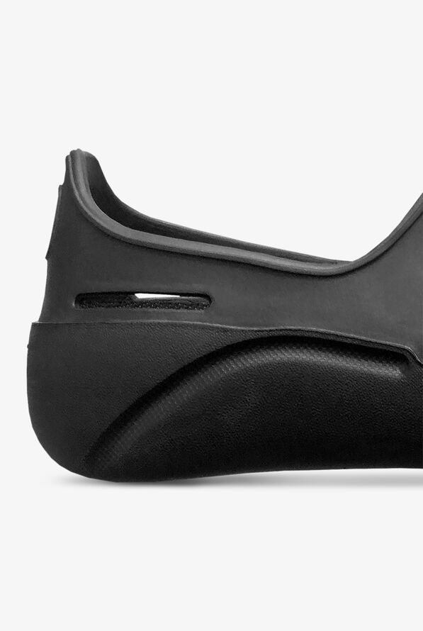 Anywear Unisex Streak Skull Crossed Slip On Shoes - Black - 4