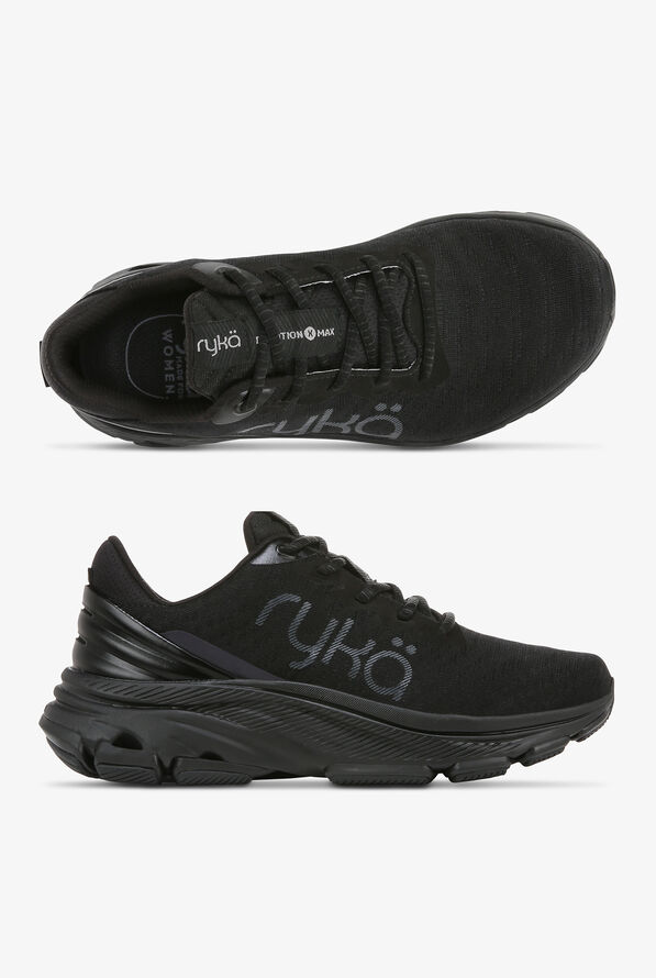 Ryka Women's Devotion X Max Black Athletic Lace Up Nursing Shoes - null - 1