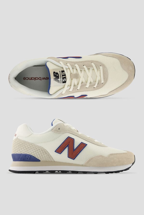 New Balance Men's 515 Sea Salt / Red Rock Athletic Lace Up Shoes - null - 1