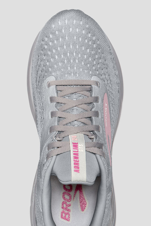 Zapatillas deportivas de enfermería Brooks Adrenaline GTS 24 Alloy/White/Zephyr con cordones para mujer - null - 2