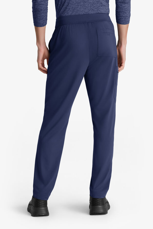 Skechers by Barco Slip-ins Rebound Men's 4-Pocket STRETCH Slim Straight Leg Cargo Scrub Pants - Navy - 4
