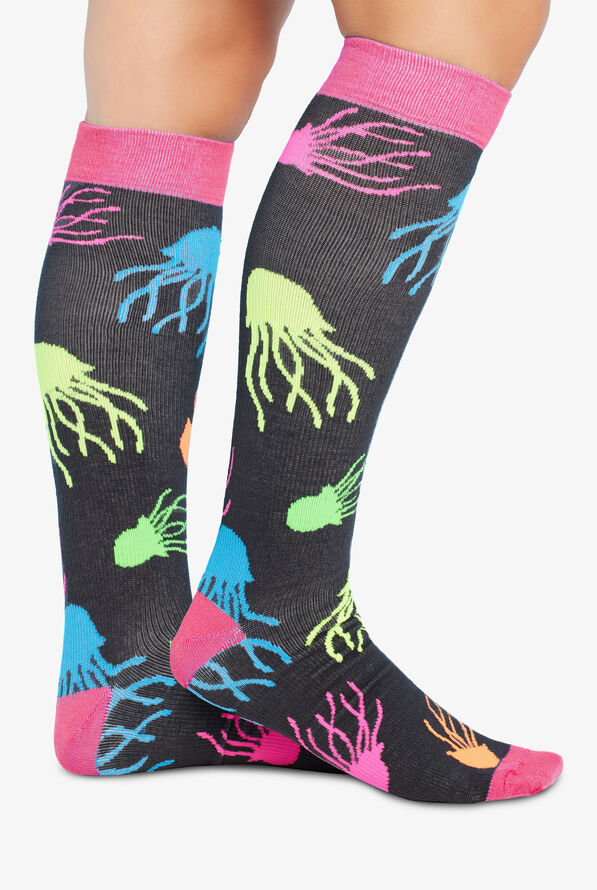 Cherokee Jelly Fish Women's 10-15 mmHg Light Compression Socks - null - 1