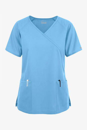 Blusa m&eacute;dica Butter-Soft Originals estilo cruzado con 3 bolsillos para mujer