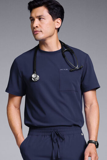 Hypothesis S-R Shift Ready Men’s 1-Pocket Tuck-In Crew Neck Scrub Top