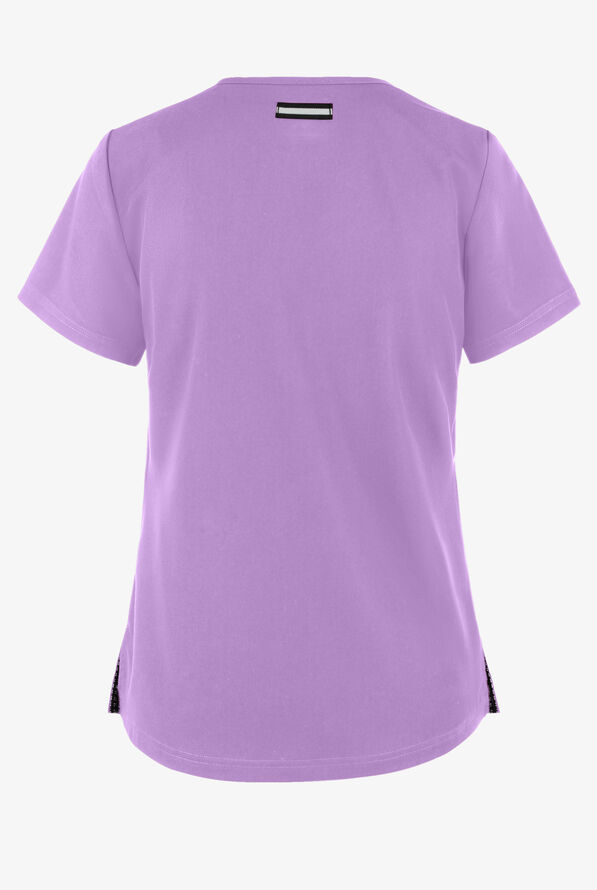 koi Next Gen Ready to Work Women's 1-Pocket STRETCH V-Neck Scrub Top - Wisteria - 2
