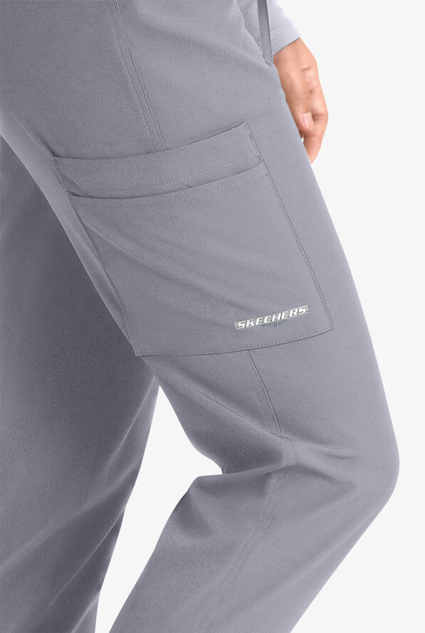 Skechers by Barco Theory Women's 4-Pocket STRETCH Cargo Jogger Scrub Pants - Moonstruck - 2