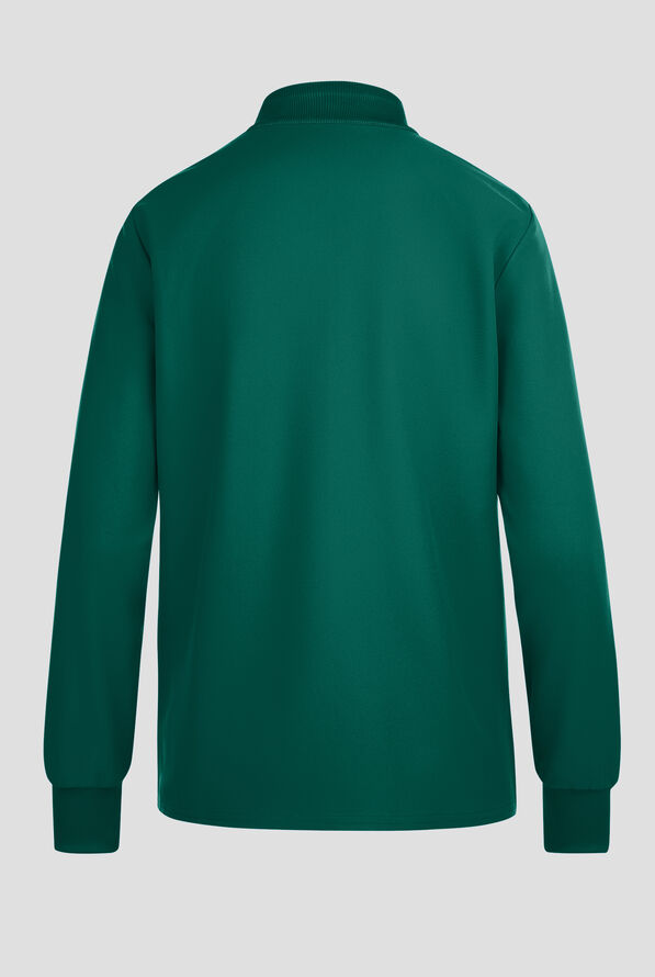 Cherokee Workwear Originals Ultra Women's 2-Pocket Crew Neck Zip Front Scrub Jacket - Hunter - 2