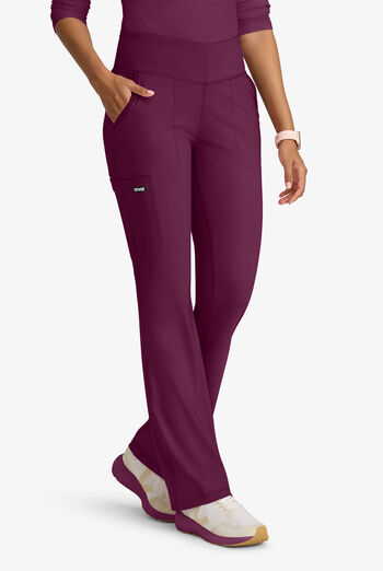 Grey's Anatomy by Barco Knit STRETCH Swift Women's 5-Pocket Fit & Flare Cargo Scrub Pants