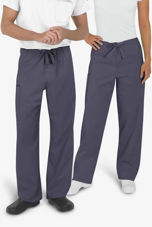 UA Best Buy Scrubs Unisex 3-Pocket Drawstring Pant - Granite - 2