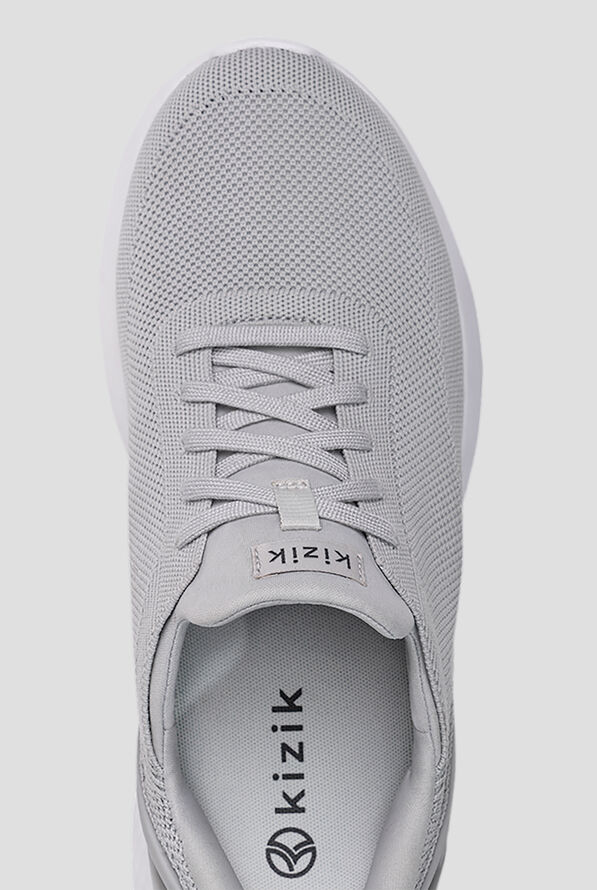 Zapatillas de enfermería Kizik Athens Slate Grey con cordones para mujer - Slate Grey - 2