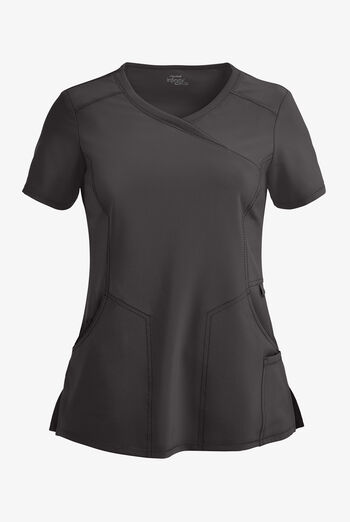 Infinity Women's 4-Pocket STRETCH Mock Wrap Scrub Top
