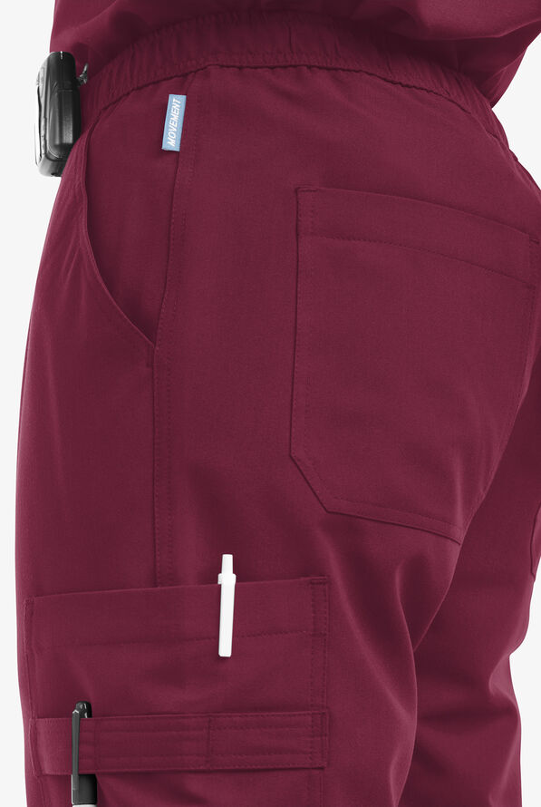 MOVEMENT by Butter-Soft Polaris Men's 10-Pocket Jogger STRETCH Scrub Pants - Wine - 5