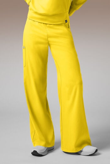 Pantal&oacute;n m&eacute;dico Hypothesis Y-Band estilo yoga con piernas anchas y 6 bolsillos para mujer