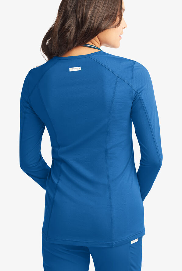 Camiseta médica ReSurge Jade con mangas largas para mujer - Royal - 3