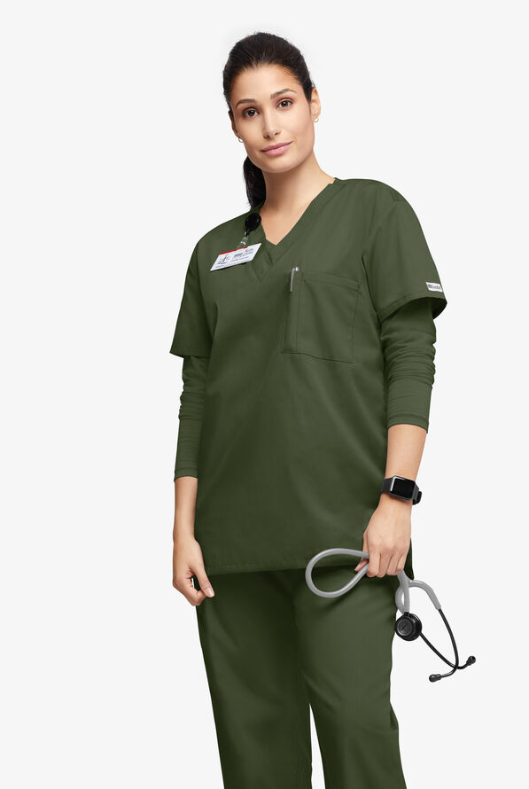 UA Best Buy Scrubs Unisex Scrub Set - Olive - 4