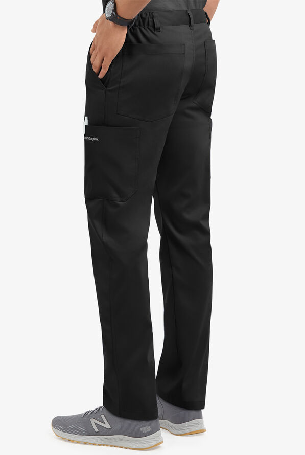 Advantage STRETCH Men's 8-Pocket Cargo Scrub Pants - Black - 4