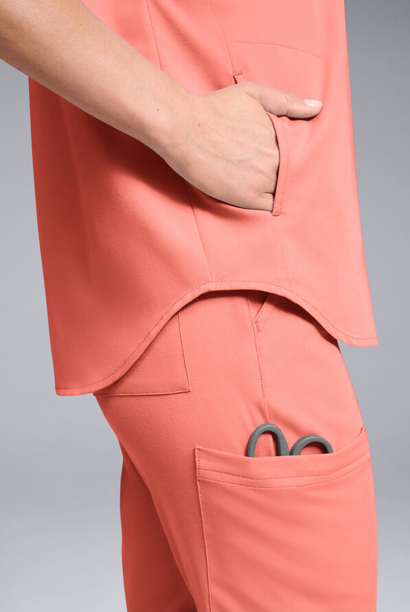 Blusa m&eacute;dica Hypothesis Meta de talla holgada con mangas dolm&aacute;n para mujer - Thermal Coral - 4