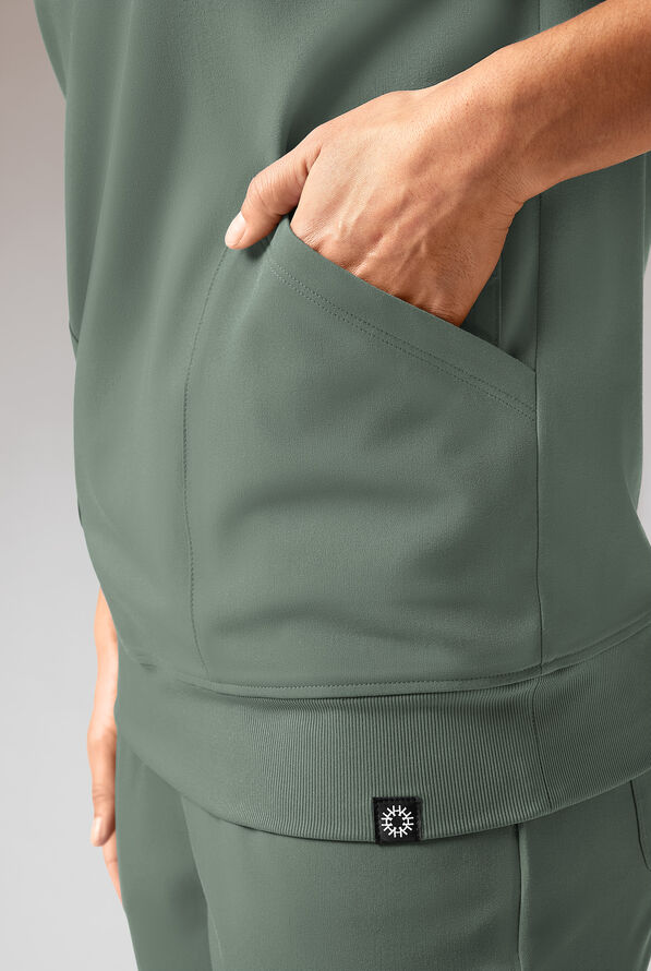 Hypothesis Kentica Crew Women’s 4-Pocket Scrub Top - Mineral - 5