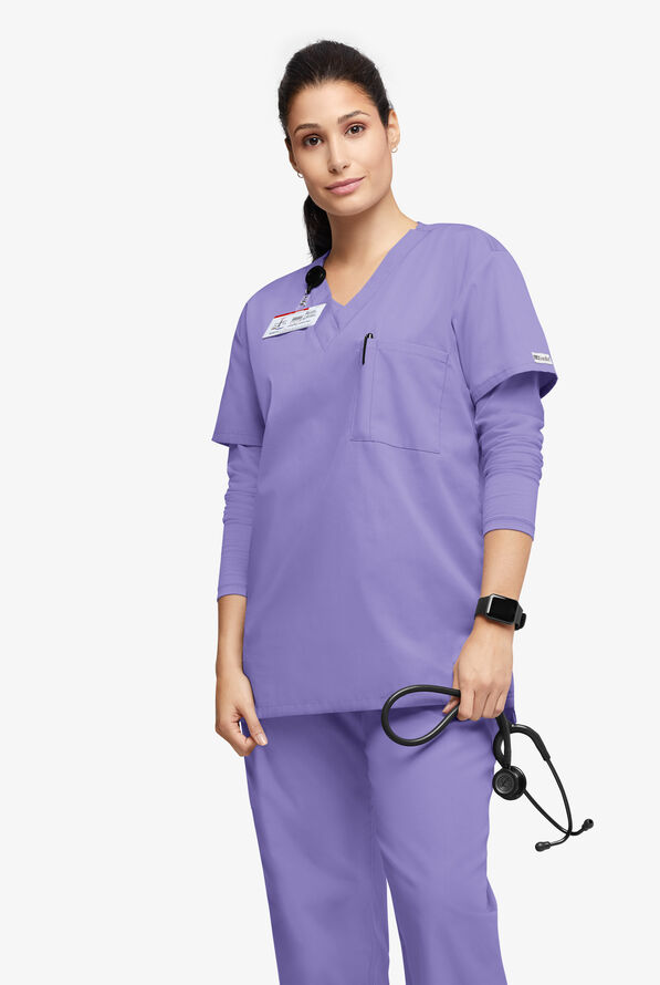 UA Best Buy Scrubs Unisex Scrub Set - Dark Lilac - 4