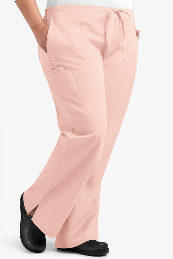 Pantal&oacute;n m&eacute;dico Butter-Soft Core Petite con cord&oacute;n y 4 bolsillos para mujer - Lotus - 4