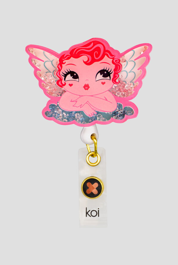 koi Cupid Shaker ID Badge Reel - null - 1