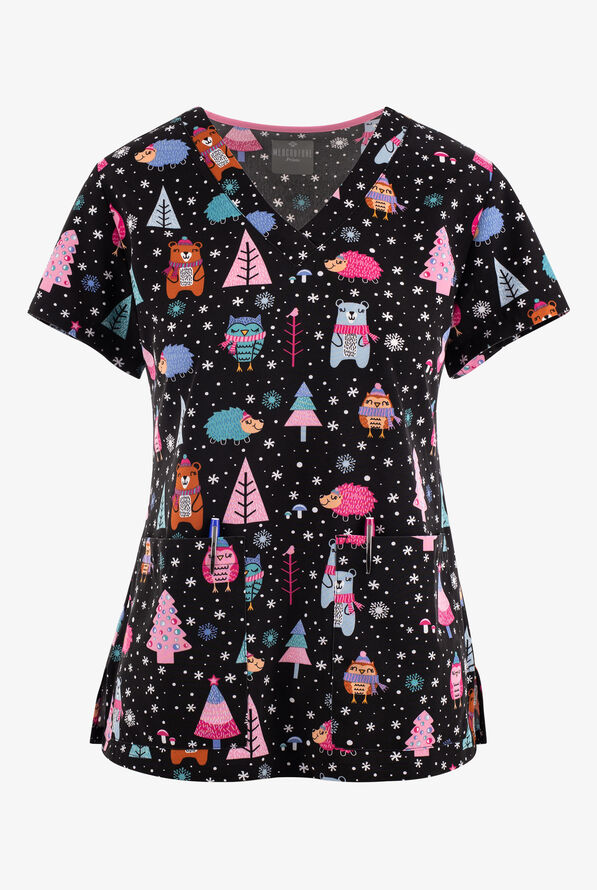 Med Couture Winter Wonderlands Woodland Animals Women's 2-Pocket