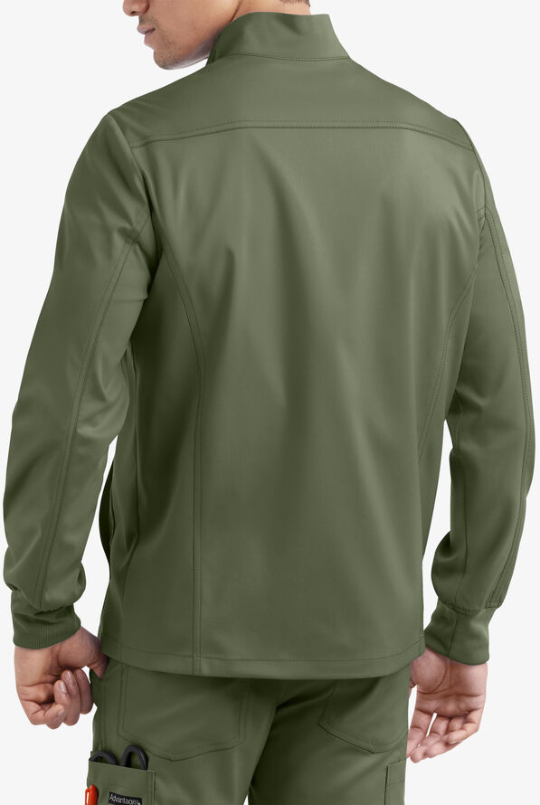 Chaqueta médica abrigada UA Advantage STRETCH con cremallera y 4 bolsillos para hombre - Light Olive - 2