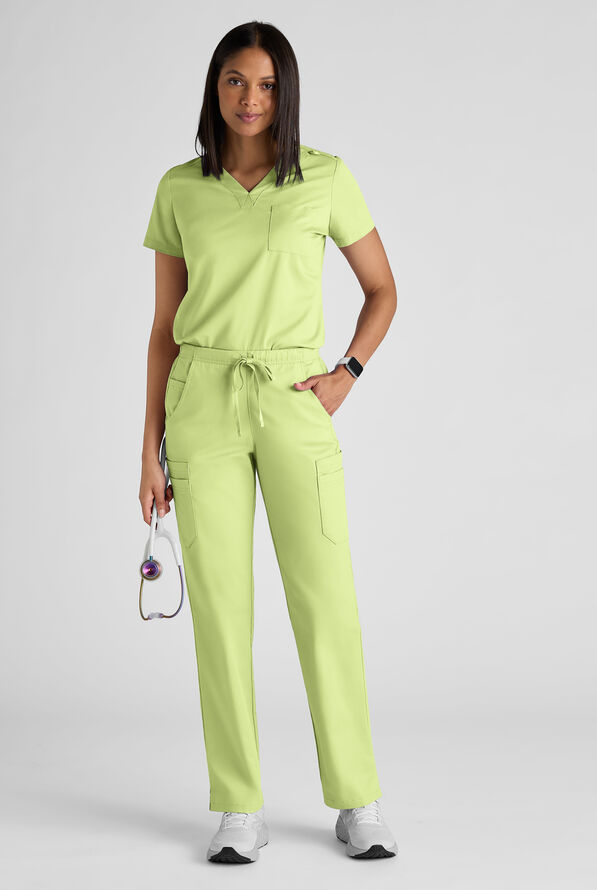Butter-soft STRETCH Women's Scrub Set - Cool Matcha - 8