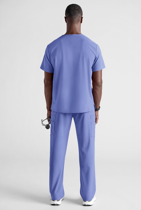 Easy STRETCH Men's Scrub Set - Ceil Blue - 3