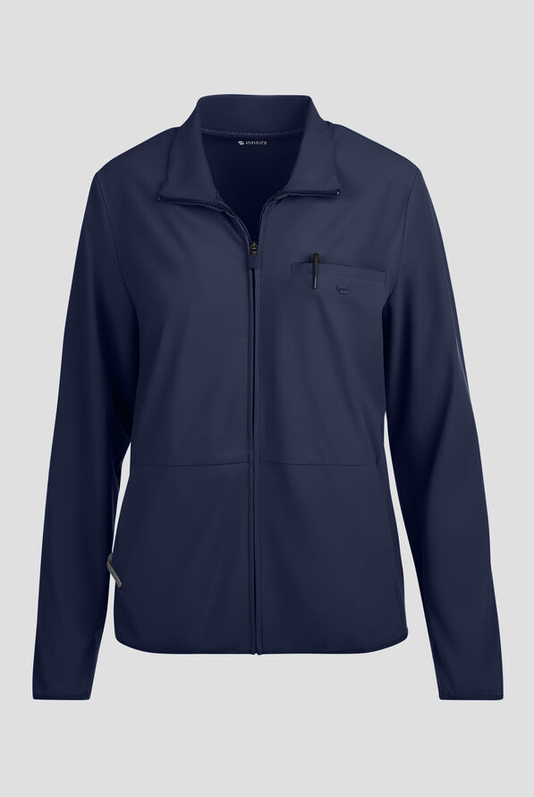 Chaqueta m&eacute;dica abrigada Infinity PURSUIT STRETCH con cremallera y 3 bolsillos para mujer - Navy - 1