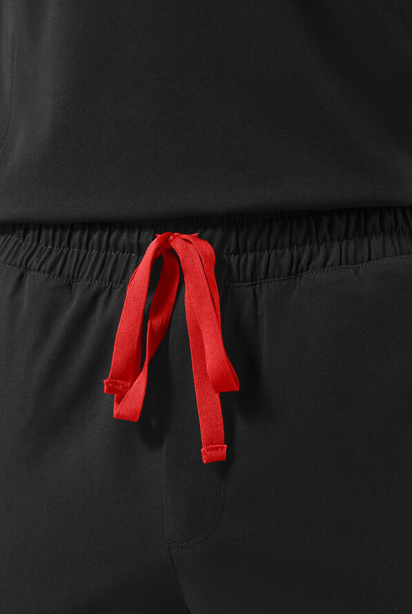 Hypothesis (RED) Tactical Jogger Men's Slim Leg Multi-Pocket Pant - Jet Black - 6