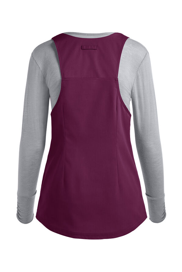 Butter-Soft Core Scrubs by UA™ Women's 5-Pocket Utility Overall Scrub Top - Wine - 4