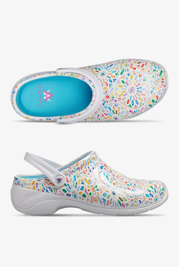 Cherokee Anywear Zone Kaleidoscope Women's Nursing Shoes, Nursing Clog