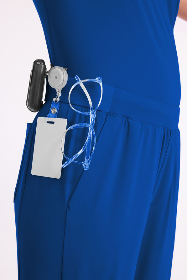 Infinity PURSUIT Women's 4-Pocket STRETCH Straight Leg Scrub Pant - Royal - 2