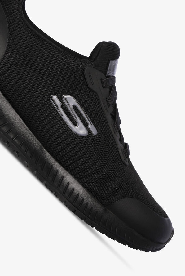 Skechers Work Women's Squad SR Athletic Slip On Shoes - Black - 4