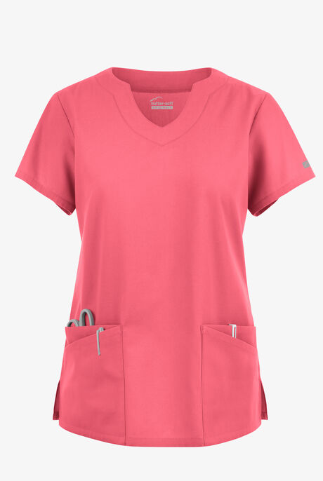 Butter-Soft Originals Women's 6-Pocket Scallop Neck Scrub Top