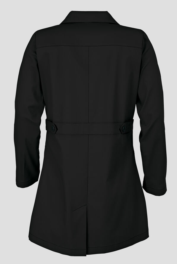 Butter-Soft STRETCH 2 Pocket Lab Coat - Black - 3