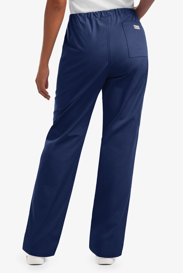 UA Best Buy Scrubs Unisex 3-Pocket Drawstring Pant - Navy - 3