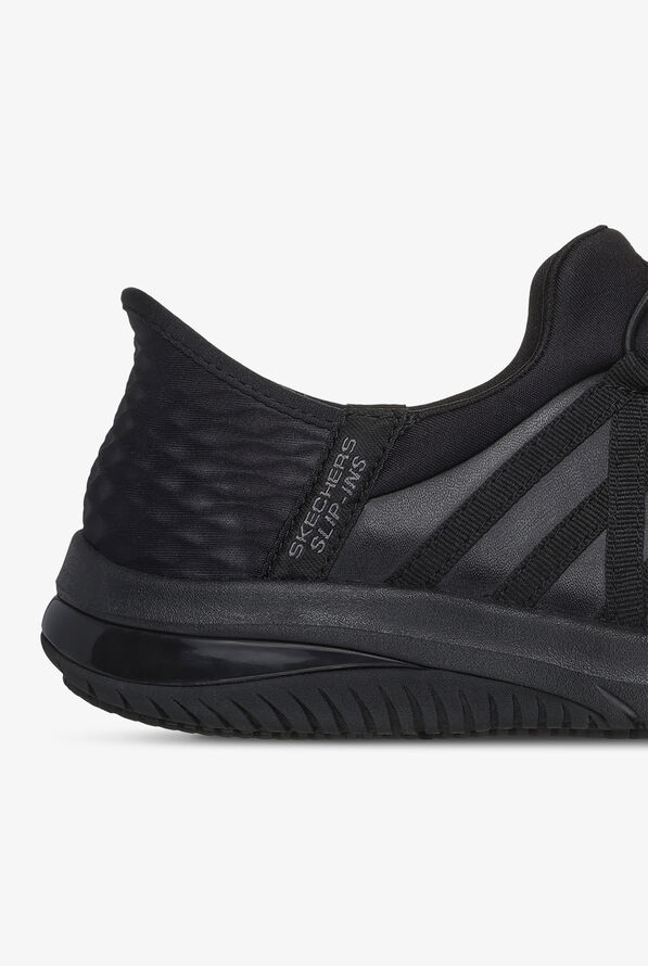 Skechers Work Women's SLIP-INS DANTEY Athletic Nursing Shoes - Black - 4