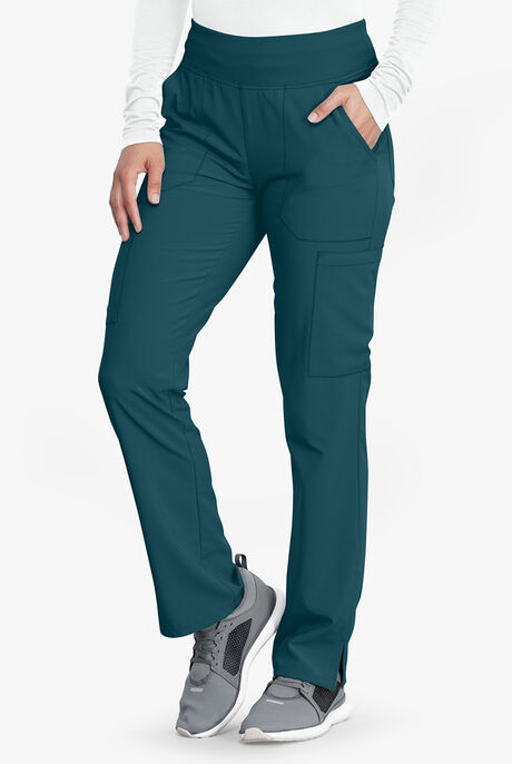 Dickies EDS Essentials Women's 7-Pocket STRETCH Elastic Waistband Cargo Scrub Pants