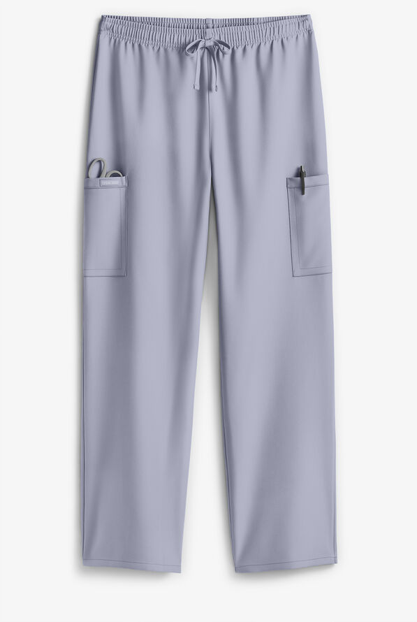 Cherokee Workwear Originals Ultra Unisex 3-Pocket Drawstring Straight Leg Scrub Pants - Grey - 2