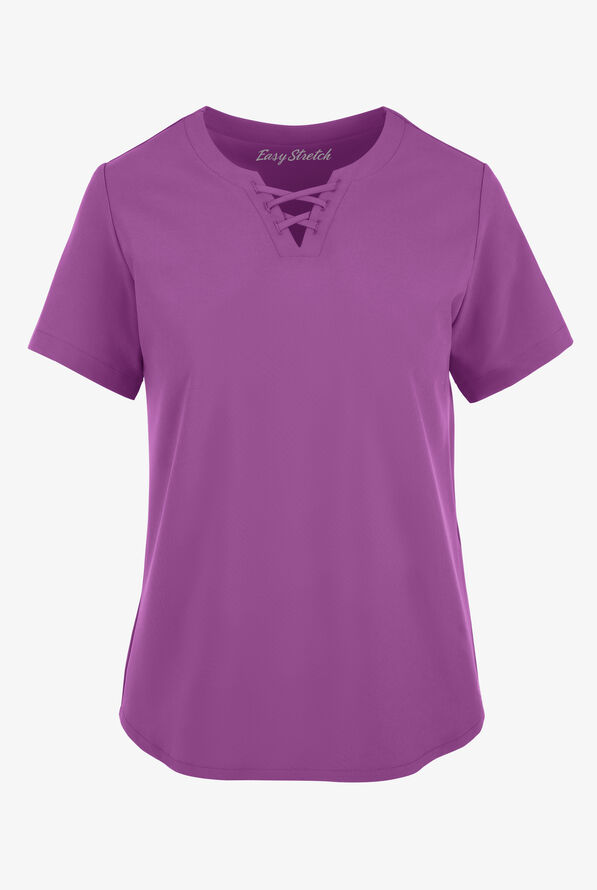 Blusa médica Easy STRETCH Gigi Lace para mujer - Purple Swirl - 1