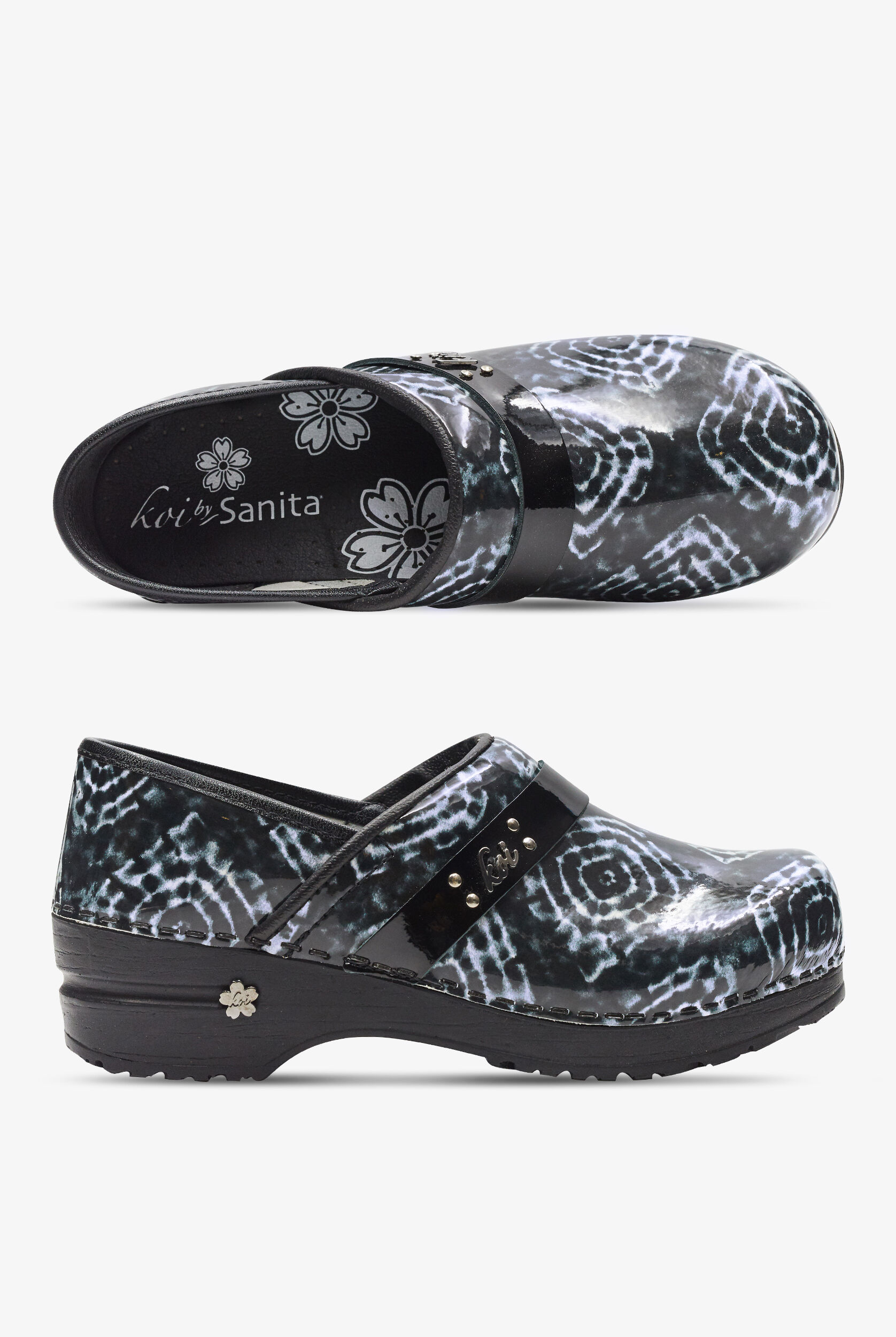 Zuecos de enfermería koi by Sanita Tie-Dye Professional, Zuecos de  Enfermería