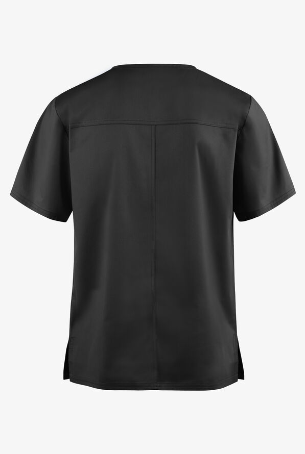 Cherokee Workwear Core STRETCH Unisex 4-Pocket V-Neck Scrub Top - Black - 2
