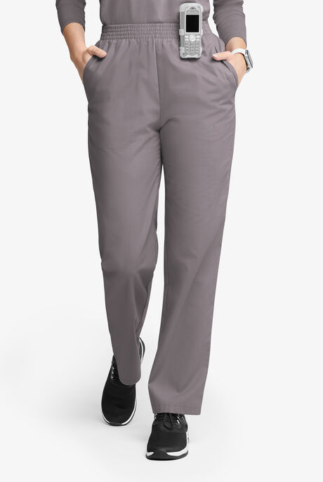 Pantalón médico Butter-Soft Originals de tiro alto con piernas rectas y 2 bolsillos para mujer