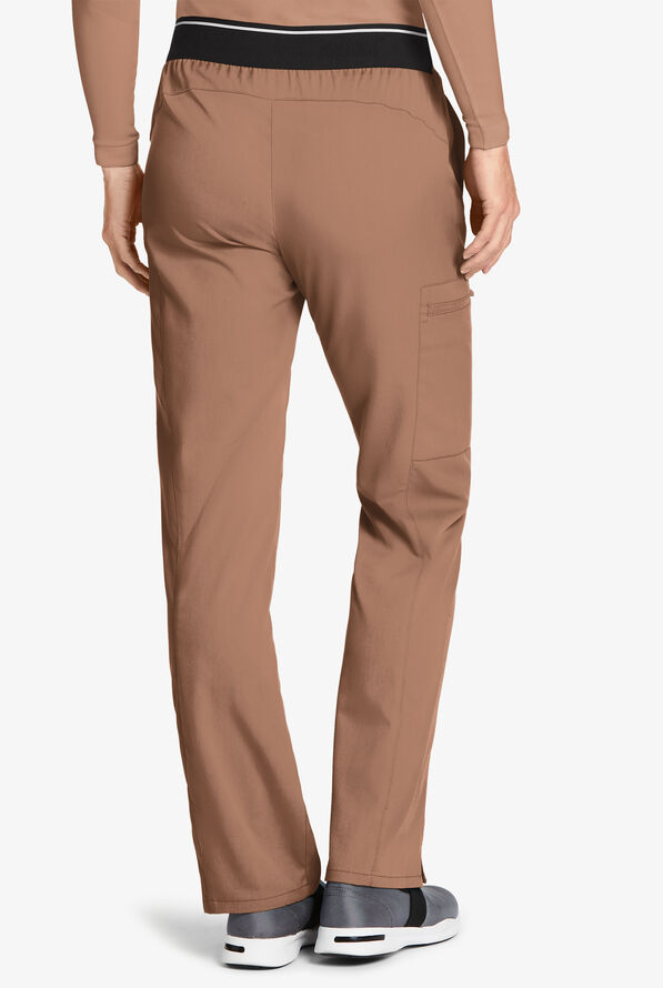 Pantal&oacute;n m&eacute;dico Grey&rsquo;s Anatomy Spandex STRETCH estilo cargo con 3 bolsillos para mujer - Warm Mocha - 2