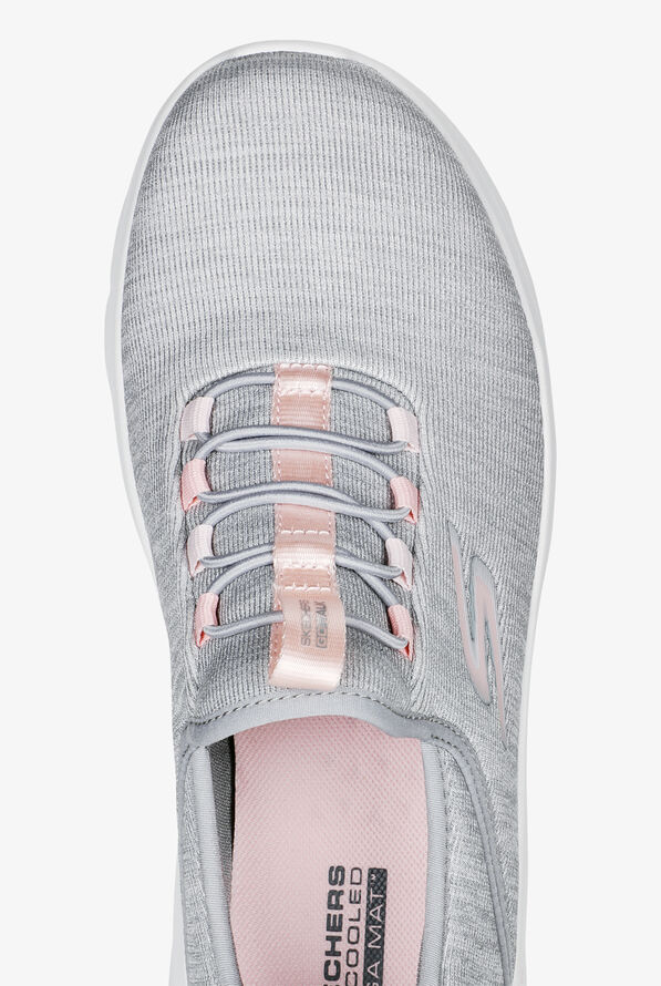 Skechers Performance Women's Go Walk Flex Lucy Gray Athletic Lace Up Nursing Shoes - Gray - 2