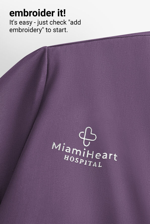 Cardigán médico koi Essentials Kori con cuello en V y 2 bolsillos para mujer - PURPLE DUSK - 3